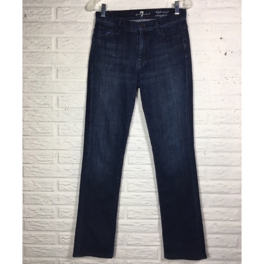 7 for all Mankind High Waist Straight Leg Jeans